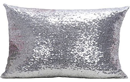 LivebyCare Kissenbezug mit Glitzer-Pailletten, 30,5 x 50,8 cm, mit Reißverschluss, für Schlafzimmer, Sofa, Couch, Stuhl, Rücksitz, 30,5 x 50,8 cm