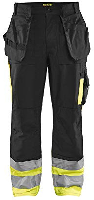 Blaklader 15291370 Hose mit hoher Sichtbarkeit, Schwarz/Gelb, grootte C58