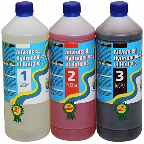 Advanced Hydroponics Dutch Formula 1 x 3L (Grow+Bloom+Micro) für Pflanzen