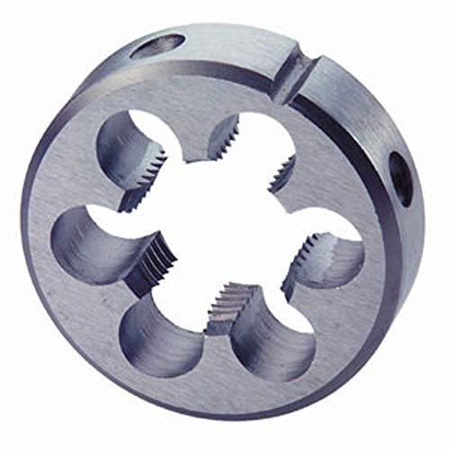 Tooltime24.at Filiera tonda metrica fine MF18 x 1,0, in acciaio HSS, per maschio filettatore, filiera regolabile conforme alla DIN 223, con filettatura destrorsa