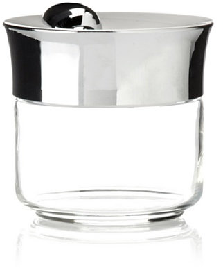BUGATTI 22-155/05 Acqua Bocal Acier INOX/Porcelaine Blanc 11,5 x 11,5 x 11 cm