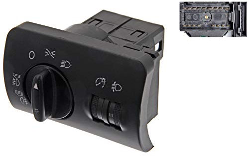 febi bilstein 37487 Lichtschalter für Stand-, Abblendlicht, Nebelscheinwerfer und Nebelschlussleuchte, 1 Stück, Schwarz