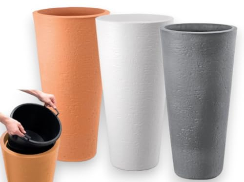 Di Martino 700438 Tirso Plus Vaso, 40 x 78 H, Terracotta, marrone