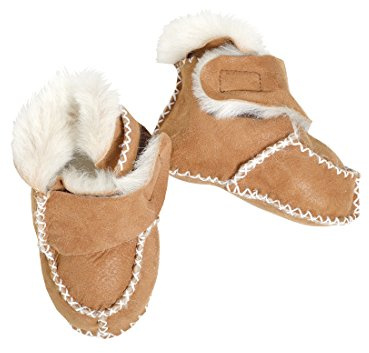 Playshoes Baby Lammfellschuhe unisex Lammfell-Schühchen Naturfarben CH-5292