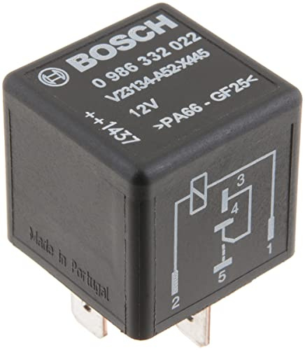 Bosch 0986332022 Mini Relay 12V 60A , IP5K4, Operating Temperature from -40 Degree to 85 Degree C, 5 Pin Relay