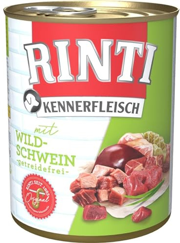 12er Pack Rinti Pur Kennerfleisch Wildschwein 800g