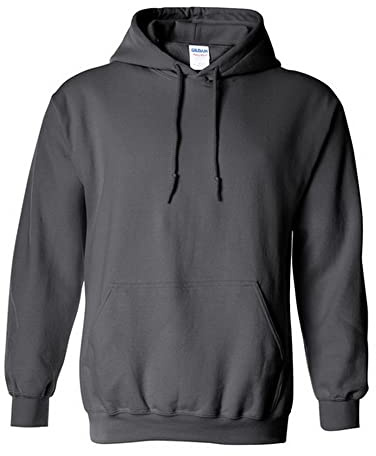 Gildan Adult Heavy Blend Hooded Sweatshirt (Charcoal) (Small)