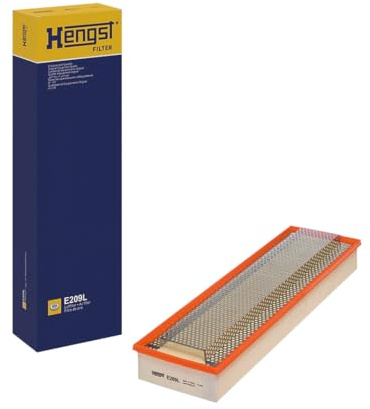 HENGST - Luftfilter E209L - Luft-Filtereinsatz für KFZ | Hochwertiger Motorluftfilter für Otto- oder Dieselmotor - Schutz für Motoren - Wasserbeständig