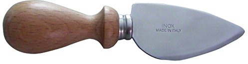 Fackelmann Coltello a Goccia per Grana, Manico Legno, Acciaio, Argento