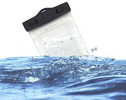 ESupFly IPX8 Certified Universal Waterproof Case Cover for iPhone 6, 5, 5s, 4, Samsung Note, Samsung Galaxy S6 / S6 Edge / S5 / S4, HTC, Sony, Nokia, Motorola, Mobile/Cell Phones up to 5.5 inch (Transparent)