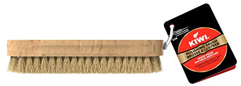 KIWI Shoe Polish Applicator Brush, Wooden Brush with Natural Bristles to Shine & Restore Shoes, Pack of 4