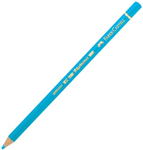 Faber-Castell Art & Graphic Polychromos Colour Pencil, (145), Light Phthalo Blue, for Art, Craft, Drawing, Sketching, Home, School, University, Colouring