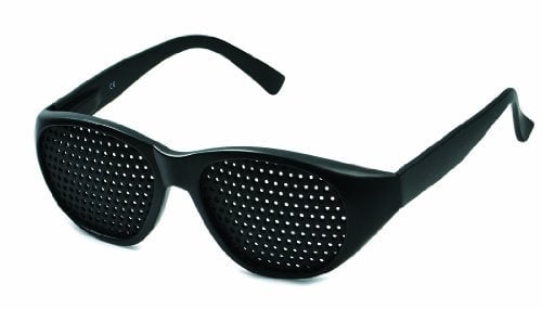 VANLO Rasterbrille 415-JGG ganzflächiger Raster, schwarz