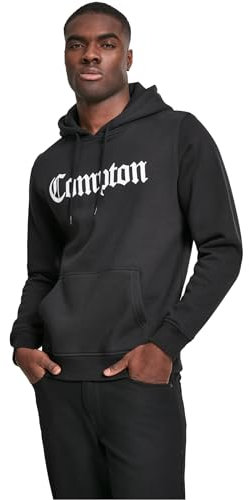 Mister Tee Herren Kapuzenpullover Compton Hoody, Black, XL, MT269-00007-0054