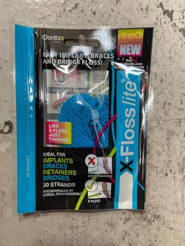 iDONTIX X-Floss Lite dünne Zahnseide, 30 Stränge, in Packung von IDONTIX