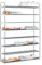 WOLTU Großes Schuhregal 8 Schicht für 40 Paare Schuhe, Schuhständer Schuhablage, XXXL Ständer Regale, 92x30x154cm beige