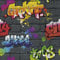 Rasch Wallpaper 237801 Black Brick with Graffiti