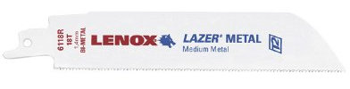 Lenox Tools 201746118R 152 mm 18 TPI Heavy Duty Metall Schneiden Bi-Metall Säbelsägeblatt (5 Stück)