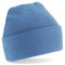 Beechfield Unisex Turn-up Beanie Baseball Cap, Blue (Sky Blue), Einheitsgröße