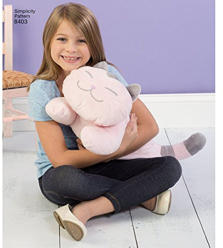 Simplicity Pattern Stuffed Kitties, Paper, White, 22 x 15 x 1 cm, US8403OS