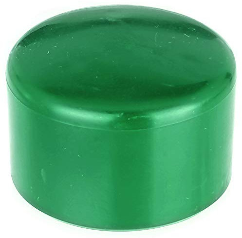 Alberts 855246 Pfostenkappe für runde Metallpfosten | Kunststoff, grün | für Pfosten-Ø 44 mm | 20er Set
