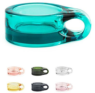 Normann Copenhagen Teelichthalter, Glas, Coral, 9 x 7 x 3 cm