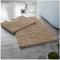 Cotton Twist Beige Coffee 100% Cotton Luxury Heavy 2 Piece Bath Mat Pedestal Set (Standard)