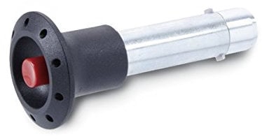 Ganter Normelemente | Steckbolzen mit Axialsicherung (Sperrklinke) - GN 114.2-20-50 | Bolzendurchmesser: 20mm | Stahl | verzinkt, blau passiviert | 1 Stück