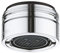 GROHE Mousseur (wassersparend, M 24 x 1, Außengewinde, 7,5-9,0 l/min bei 3 bar), chrom, 36133000
