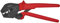 KNIPEX Crimpzange auch für Zweihandbedienung mit rutschhemmenden Kunststoff-Hüllen brüniert 250 mm, 97 52 23