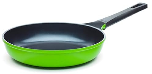 Ozeri Sartén de tierra verde de 25,4 cm, revestimiento antiadherente de cerámica suave (100% PTFE y libre de PFOA)
