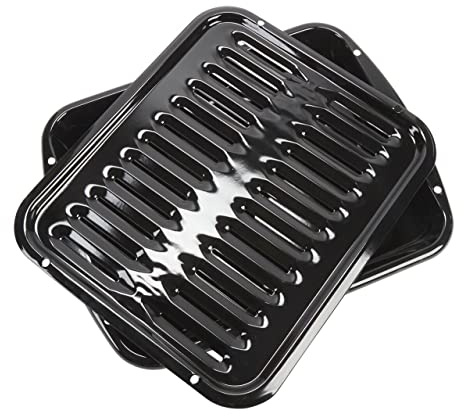 Whirlpool 4396923 Padella e griglia in porcellana, nero