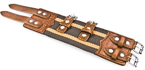 Dolce & Gabbana Jewels D&G Rough EXT Bracelet Light Brown Leather/Brown-ORAN DJ0726 Male