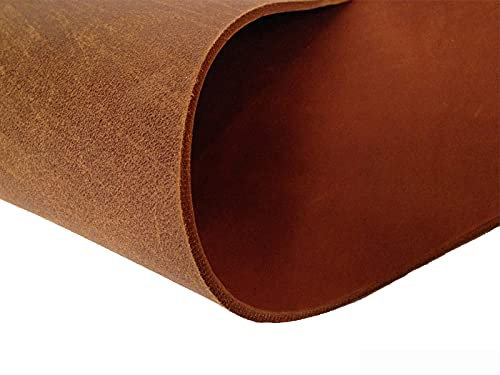 Hund natürlich Lederzuschnitt Rindsleder 3,5mm Fettleder Dickleder Farbe und Größe wählbar (20cm x 20cm, Cognac)