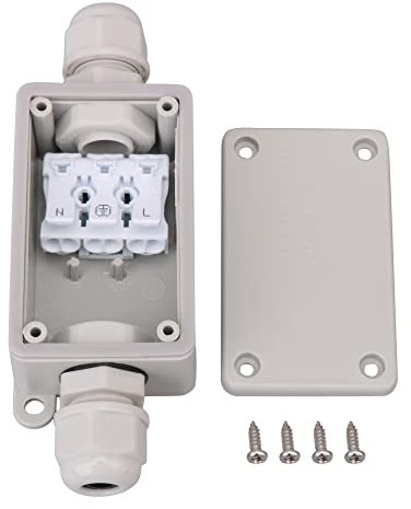 Kunststoff Weiß Draussen Unterwasser IP65 3Wege Kabelverbinder Anschlussdose mit P02-3 Anschluss