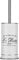 Premier Housewares Le Bain Graphic Toilet Brush and Holder Set Stoneware Brush Holder White Toilet Brushes and Holders Sets, D12xW12xH36