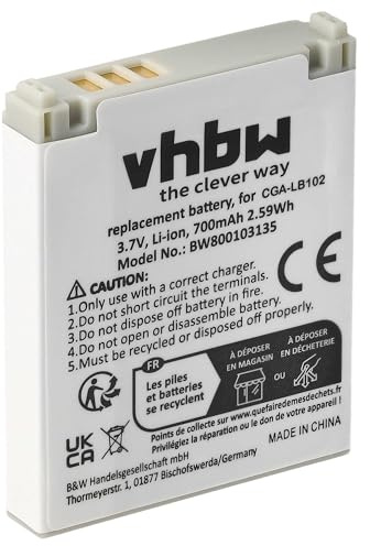 vhbw Akku kompatibel mit Panasonic KX-TU301 | KX-TU301 GME, KX-TU311, KX-TU320 schnurlos Festnetz Telefon (700mAh, 3,7V, Li-Ion)