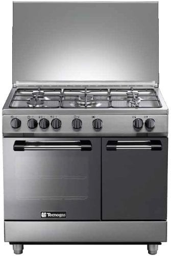 Tecnogas PB965GVX Libera installazione Piano di lavoro a gas in acciaio inossidabile – Cucina (Ciocina indipendente, Acciaio inossidabile, Manopola, Frontale, Piano di lavoro a gas, elettrico, naturale gas)