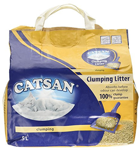 Catsan Ultra Plus Clumping Cat Litter, 100% natural, absorbent, 5L