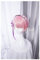 COSPLAZA Perücken Cosplay Wig Re:Zero kara Hajimeru Isekai Seikatsu Ram kurz Pink Anime Haar
