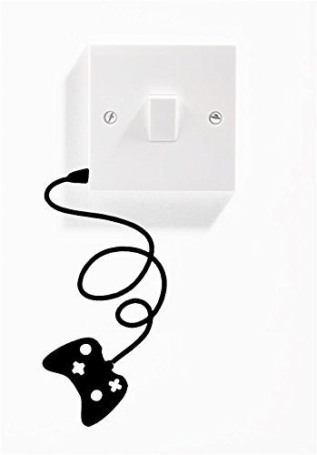 1 x Gamepad Interruptor de la luz de pared pegatinas de vinilo de adhesivo para Xbox PlayStation/Nintendo 6 cm x 13 cm uksellingsuppliers
