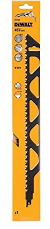 Dewalt Spezial-Säbelsägeblatt DT2422 (457 mm Gesamtlänge, Zahnteilung: 12.7 mm, Blattstärke: 1,5 mm, für Porenbeton, Ziegelstein und Fiber-Zement bis 365 mm), 1 Stück