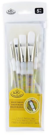 Royal and Langnickel 5 Piece White Taklon Set