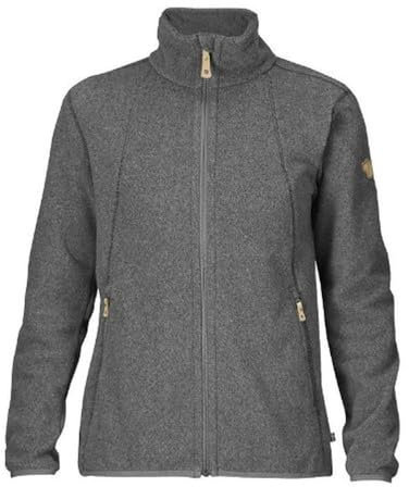 Fjällräven Stina Fleece W, Giacca di Pile Donna, Grigio (Dark Grey), M