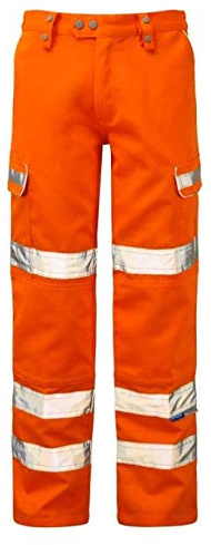 Pulsarail Combat Trouser, 48 Waist Regular Leg, Hi-Viz Orange