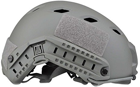 LOOGU Airsoft Helm Fast BJ Militärhelm Ops Core Helm mit Kopftuch Taktischer Schutzhelm für Paintball Freizeit Outdoor Tactical Jagd Top Grau Helmet