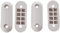 Merriway BH04469 (6 Pcs) Toilet WC Seat Buffer Set 4 x 60mm (2.1/2 inch) and 2 x 19mm (3/4 inch) Round White Rubber - Pack of 6 Pieces