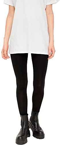 PIECES Pcedita Long Leggings Noos, Negro, 44 (Talla del Fabricante: X-Large) para Mujer