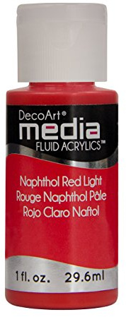 Deco Art NAPTHOL RD-Media Fluide Acrylique, Acrylique, Multicolore