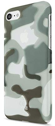 Artwizz Camouflage Clip Handyhülle kompatibel für iPhone SE (2022/2020) / 8 / 7 - Schlanke Hardcase Schutzhülle im Tarnmuster-Look - Classic